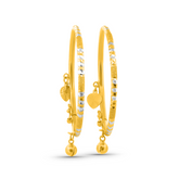 22K Gold Dual-Tone Baby Bangles Bracelet